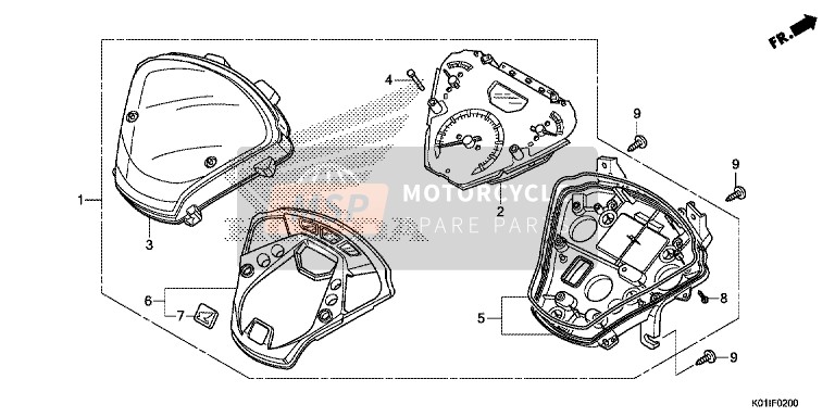 Honda SH125AS 2014 Meter for a 2014 Honda SH125AS